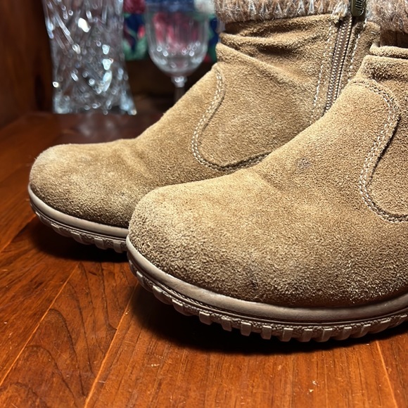 KHOMBU Womens Leather Winter Boots Size 8M. - Picture 5 of 12